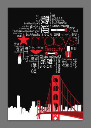 Union Square Asian Tote Bag | Graphic Design by Titan Solbiz