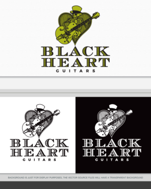 Black Heart Guitars | Logo-Design von AD-X