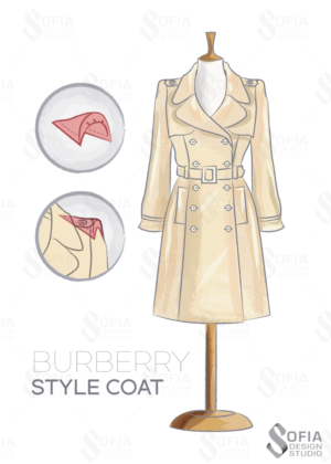 Leading Shoulder Pad Company Needs a Fashion Sketch | Graphic Design by SofiaDesignStudio