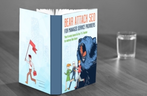 Book cover required for new book business book (Bear Attack SEO for Managed Service Providers) | Buchumschlag Design von TSU Creations