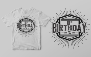 T-Shirt Design - Company 10th Birthday limited edition | T-Shirt-Design von SAI DESIGNS