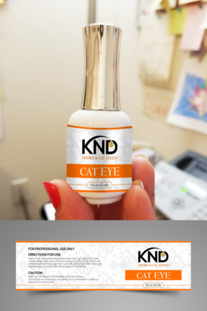 KND Gel Nail Polish Collection for 15 ml bottle | Packaging Design by OwnDesign