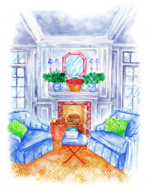 hand-painted watercolor architectural illustrations for a luxury real estate broker   | Illustration-Design von SangBlater