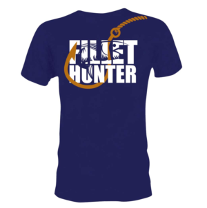 Fillet Hunter. A shirt for people that enjoy catching fish to eat | T-shirt Design by 75-R-P-Z