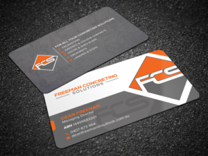 freeman concreting solution | Business Card Design by Sandaruwan