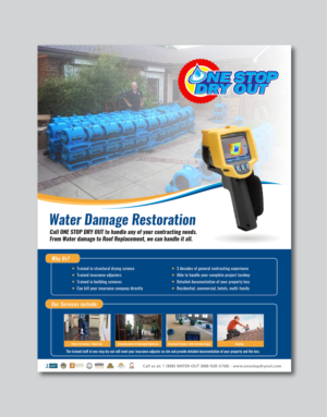 Water Damage? Call Us!! | Flyer Design by Alexandar