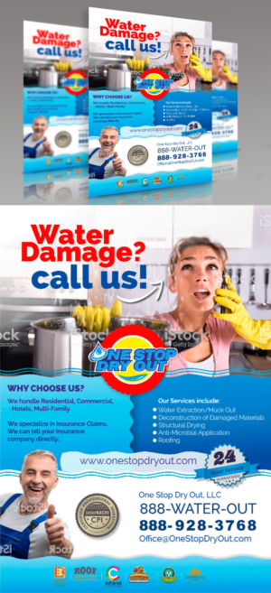 Water Damage? Call Us!! | Flyer Design by angelcolmenares3