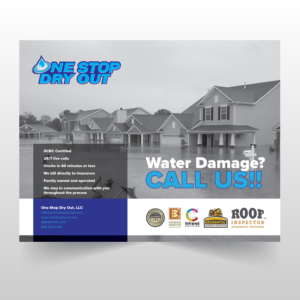 Flyer Design by banedsgn for One Stop Dry Out, LLC | Design #19468530