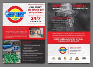 Water Damage? Call Us!! | Flyer Design by Ashley Erasmus