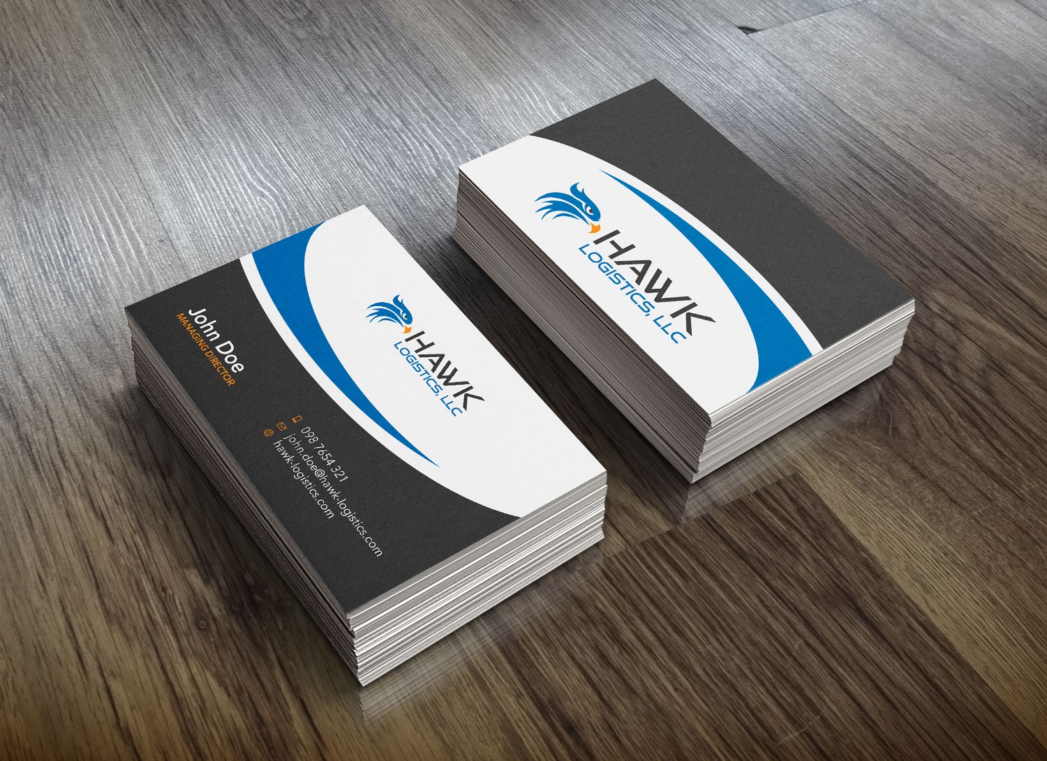 Business Card Design by Elizabeta for Hawk Logistics, LLC | Design #19725829