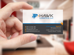 Business Card Design by Creations Box 2015 for Hawk Logistics, LLC | Design #19735774