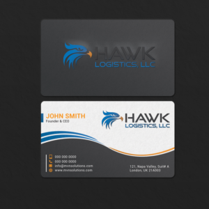 Business Card Design by Prabir Sikder for Hawk Logistics, LLC | Design #19715737