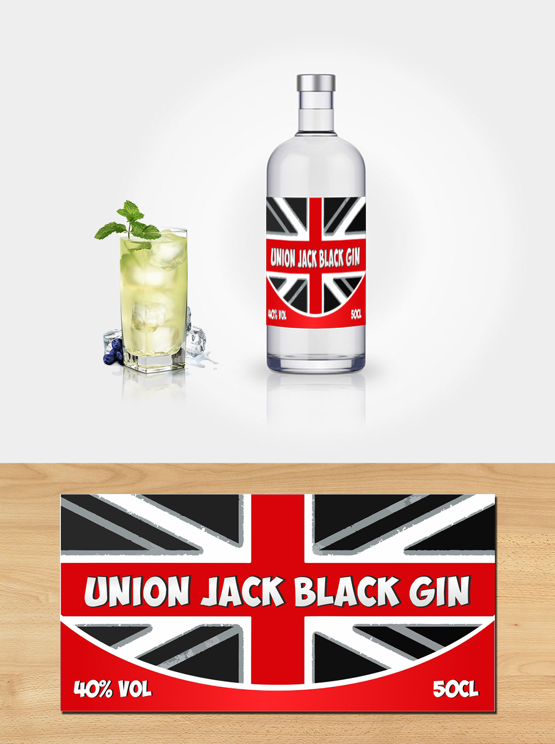 Label Design by ecorokerz for The Handmade Gin Company | Design #19507621