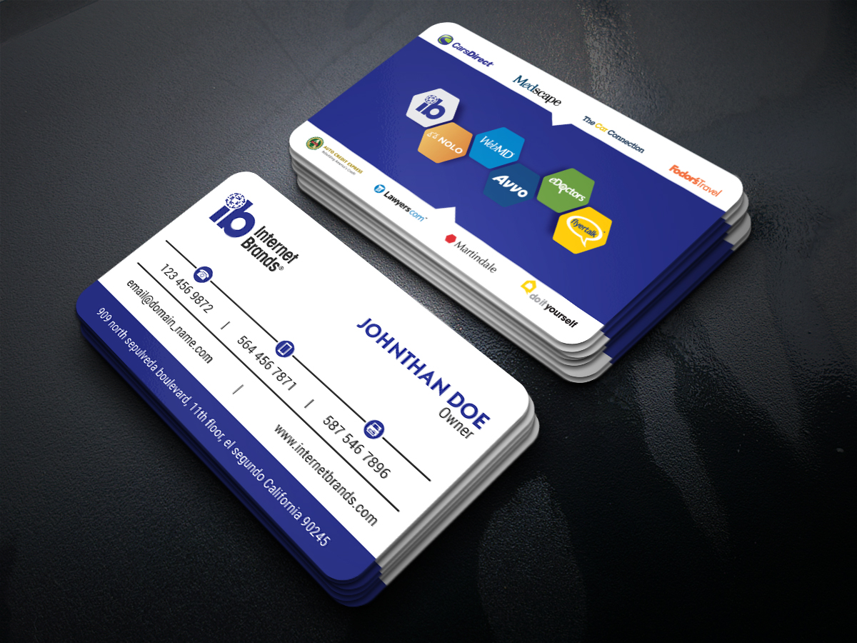 Business Card Design by JK18 for Internet Brands | Design #19473488