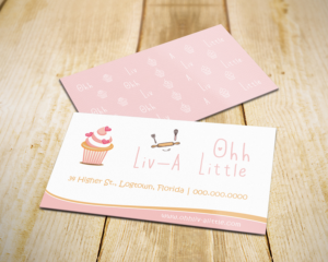 Home Baker of cakes, muffins, cookies and pastries. | Business Card Design by Tilt