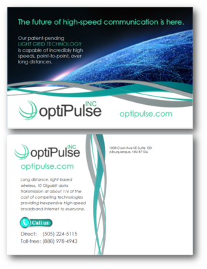 optiPulse, Inc. | Postcard Design by citygirl17