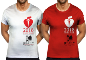 American Heart Association Heart Walk T-shirt | T-Shirt-Design von juanjoseolivieri