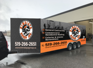 Construction Trailer Wrap Design  | Schilder-Design von aneela