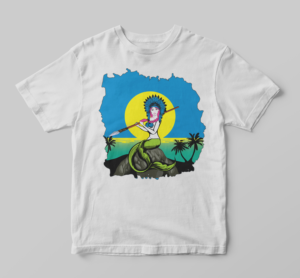 Swimming Indian  | T-shirt Design by SAI DESIGNS