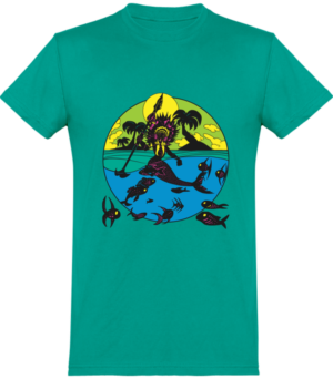 Swimming Indian  | T-shirt Design by Tomi Ax