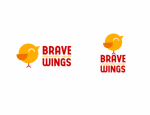 BRAVE WINGS - KOREAN FRIED CHICKEN | Logo Design by MOH Studio