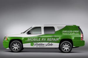 Hidden Lake RV Wrap - 2003 GMC Yukon XL 1500 | Car Wrap Design by Czeh