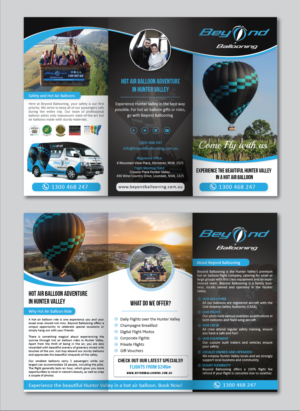 Brochure for Hot Air Ballooning Tour Company | Broschüren-Design von alex989