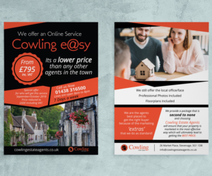 'Cowling e@sy' Initial leaflet  | Flyer Design by JanuXart