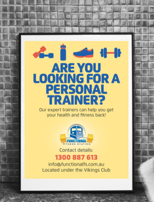 Personal training poster - 1200X900mm  | Graphic Design by andrew3344