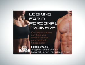 Personal training poster - 1200X900mm  | Graphic Design by Lezette_G