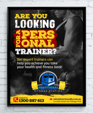 Personal training poster - 1200X900mm  | Graphic Design by SAI DESIGNS