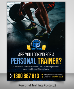 Personal training poster - 1200X900mm  | Graphic Design by ARTOGRAPHY