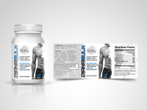 Label for Bodybuilding Supplement - Pharmaceutical | Graphic Design by Priyo Subarkah