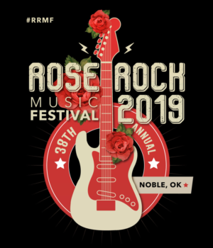 Artwork design for Rose Rock Music Festival 2019 | Apparel Design by angejimenezm