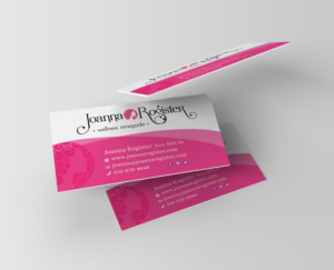 Business Card Design by D3 Graphic Design for Joanna Rogister, Wellness Renegade | Design #19570581