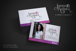 Business Card Design by Feeling Happy for Joanna Rogister, Wellness Renegade | Design #19569973