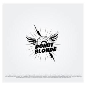 DONUT BLONDE (we would like the text to be in all caps, kind of like we're shouting it from the rooftops) | Logo Design by WILD FOX Desing Studio