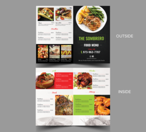 The Sombrero Food Truck | Menu Design by SAI DESIGNS