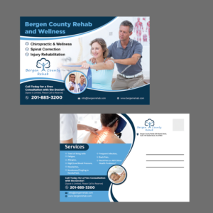 Bergen County Rehab and Wellness Postcard | Postkarten-Design von aspiremedia