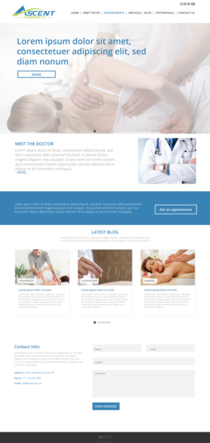 Ascent Chiropractic, achieve your health goals, get better each day one step at a time | Web Design by lionx