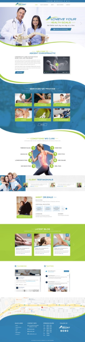 Ascent Chiropractic, achieve your health goals, get better each day one step at a time | Web Design by Reimagine