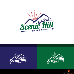 Scenic Hill Retreat | Logo-Design von Graphic Bricks