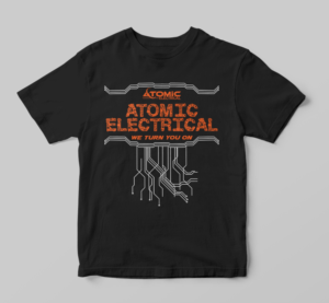 Atomic fashonable T Shirt, stand out in a crowd | T-shirt Design by SAI DESIGNS