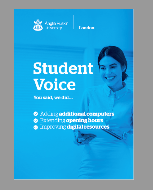 Flyer Design by Daniel James for Anglia Ruskin University London | Design #19756313