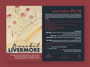 YPO El Paso Juarez Artist Annabel Livermore event | Invitation Design by JTdsign