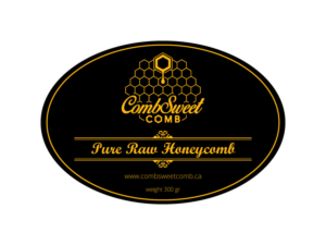 Label for packages of Pure Raw Natural Honeycomb | Label Design by maricreatives