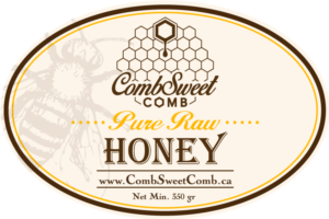 Label for packages of Pure Raw Natural Honeycomb | Label Design by TracyInspires