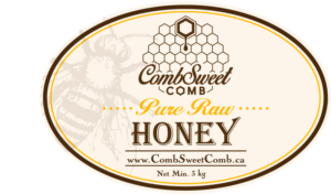 Label for packages of Pure Raw Natural Honeycomb | Label Design by TracyInspires