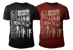 Outwork-Outhustle-Outgrind T-shirt Graphic Design | T-Shirt-Design von Bayu_susilo