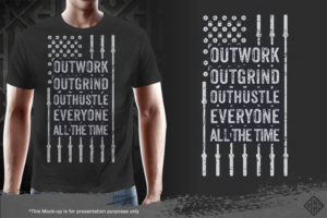 Outwork-Outhustle-Outgrind T-shirt Graphic Design | T-Shirt-Design von G3K